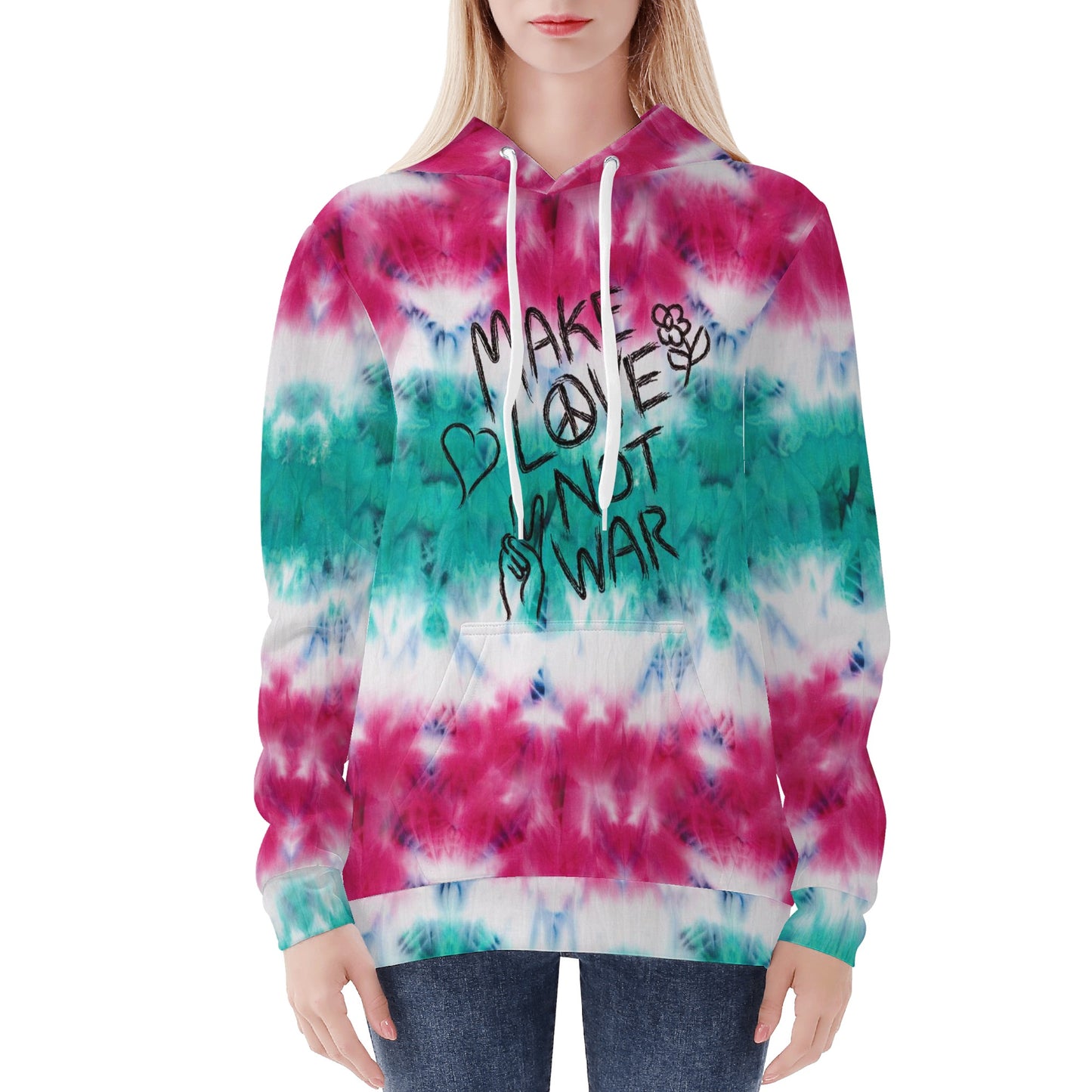 Womens All Over Print Hoodie