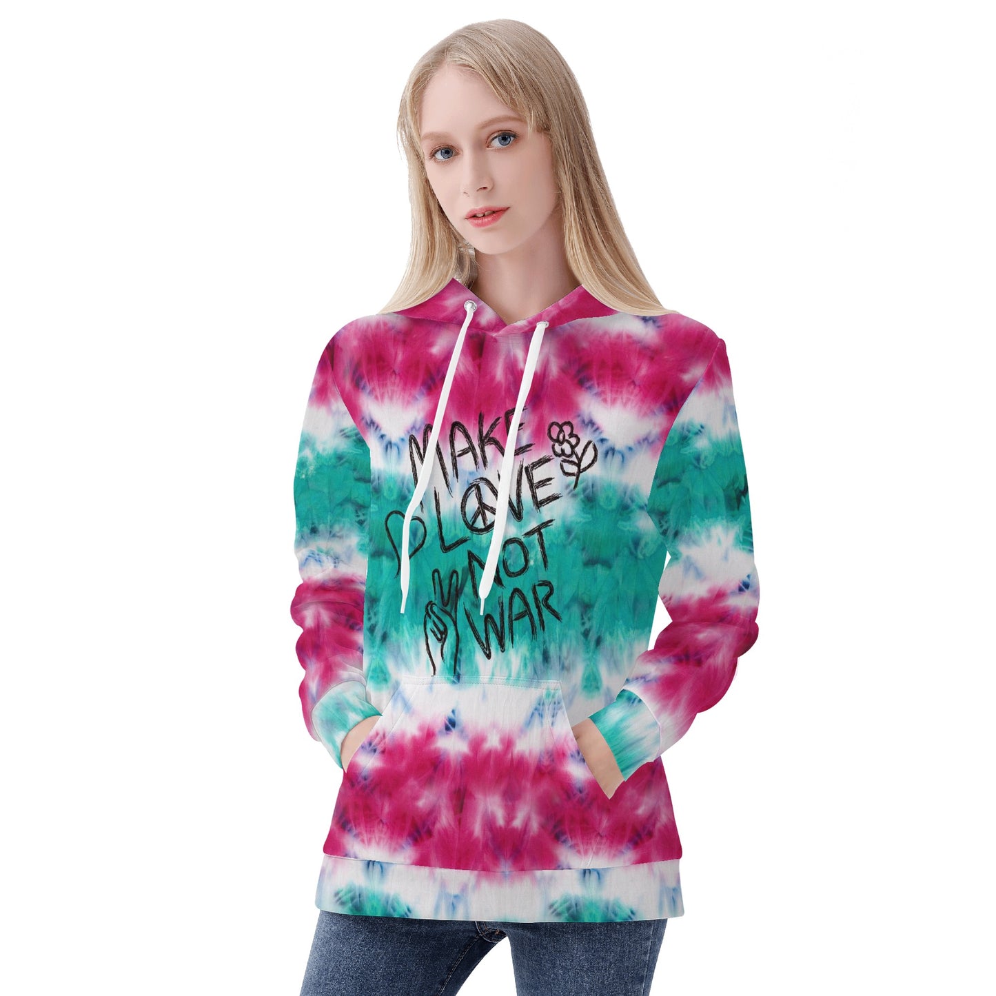 Womens All Over Print Hoodie