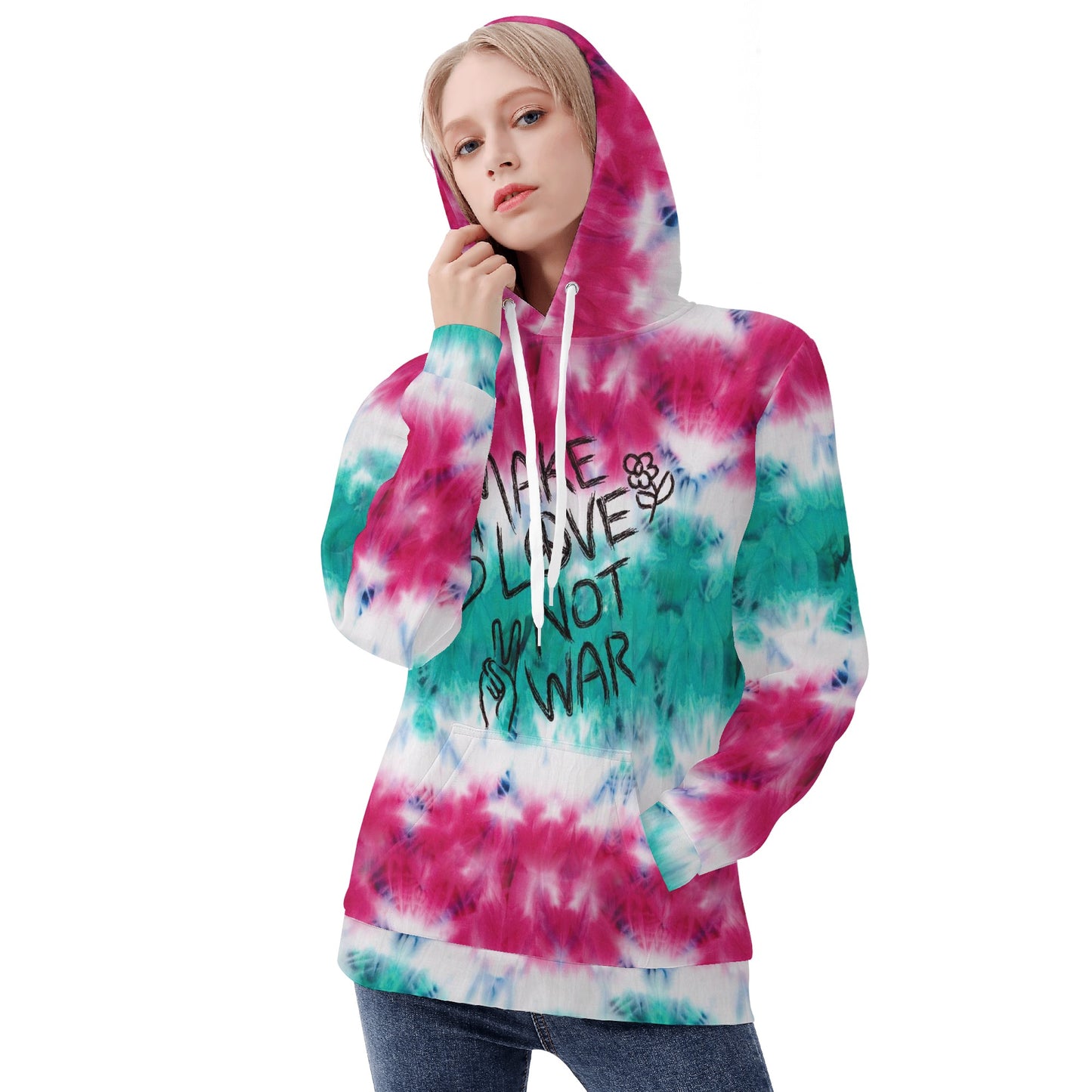 Womens All Over Print Hoodie