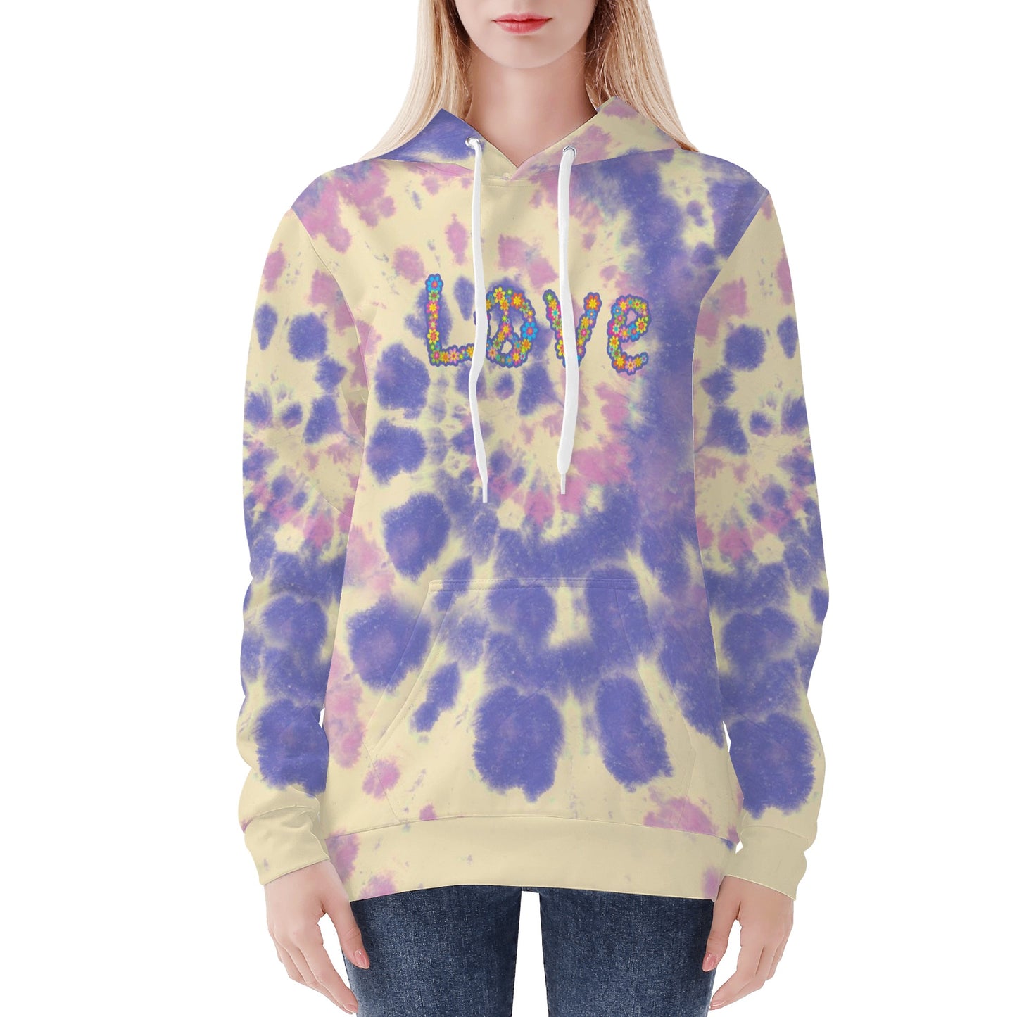 Womens All Over Print Hoodie