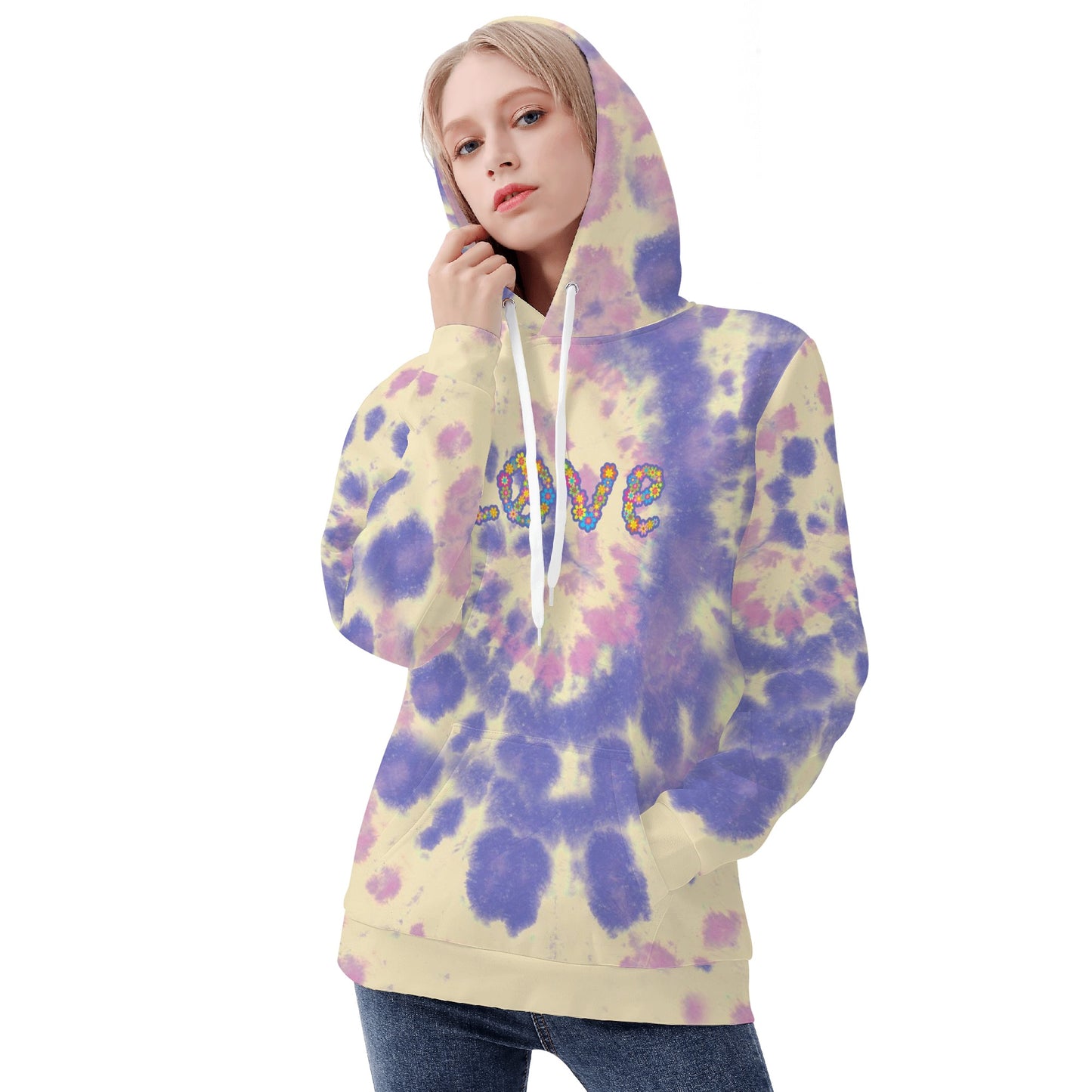 Womens All Over Print Hoodie