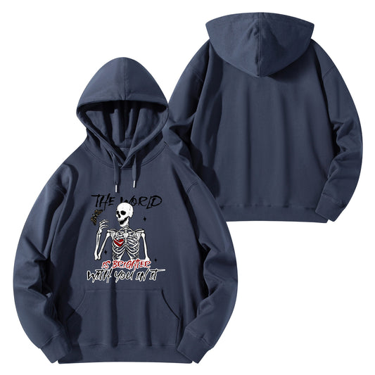 The world / Unisex Cotton Hoodie