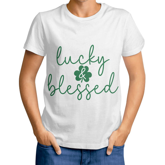 Lucky & Bleesed / Mens T-Shirt