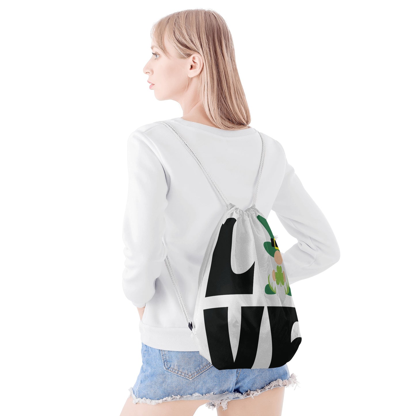 love / Drawstring Bag