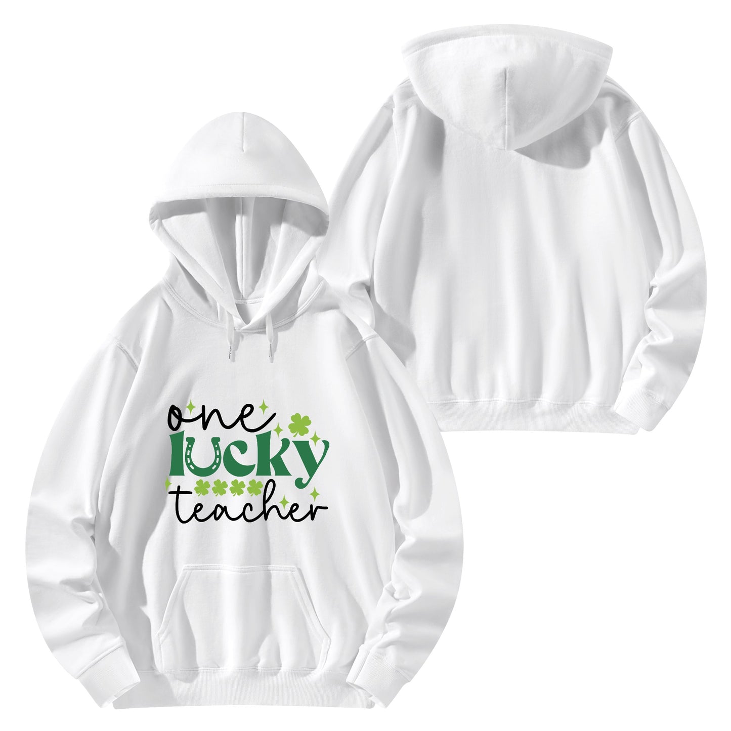 One Lucky Teacher / Unisex Cotton Hoodie