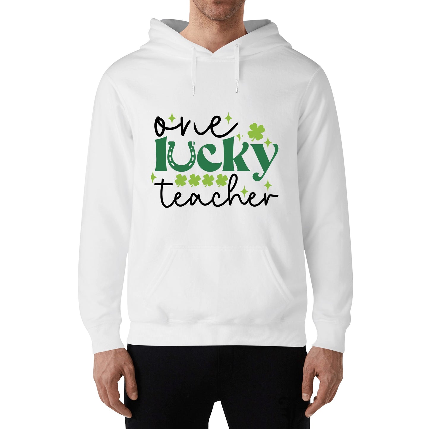 One Lucky Teacher / Unisex Cotton Hoodie